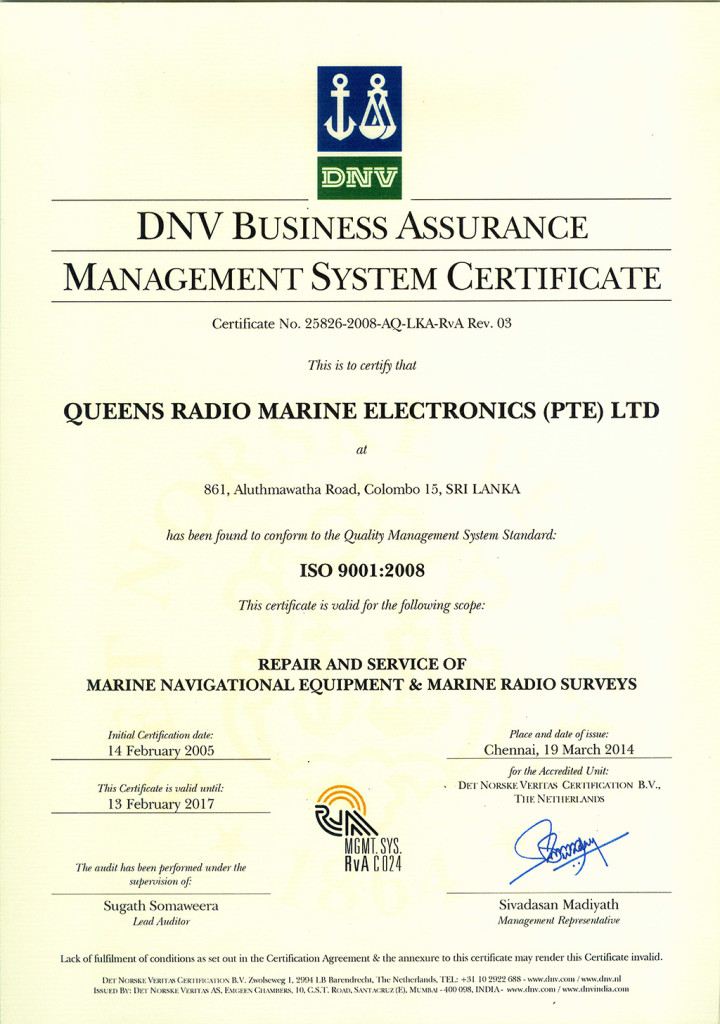 isocertificate—dnv Queens Group